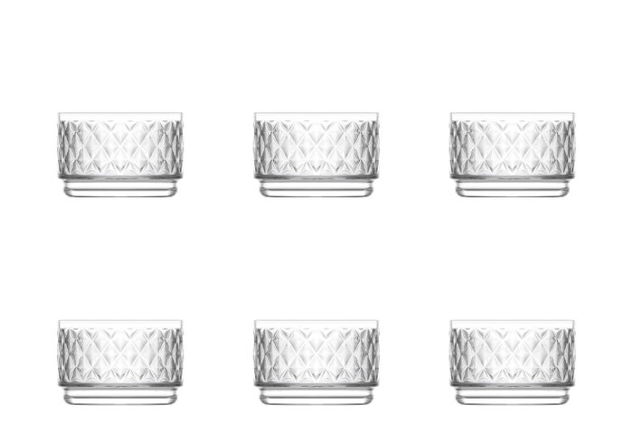 LAV Set de 6 Vasos Apilables Tessa de 250cc