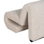 Sillón Beige Tejido Salón 60 X 90 X 63 cm