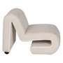 Sillón Beige Tejido Salón 60 X 90 X 63 cm