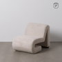 Sillón Beige Tejido Salón 60 X 90 X 63 cm