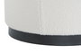 DKD Home Decor Set de 3 Reposapiés Borreguito Blanco y Negro