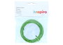 Innspiro Alambre recubierto de papel verde 3mm x 10m