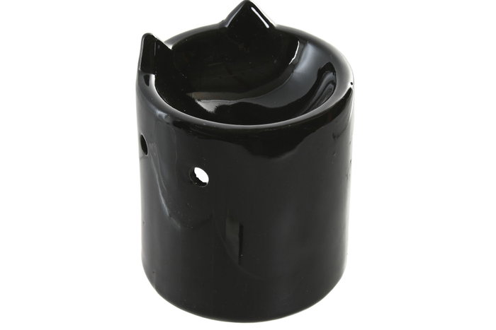 DKD Home Decor Quemador de Aromas Cerámica Blanco Negro Gato 8x9x8 cm (12 Unidades) DKD Home Decor Quemador de Aromas Cerámica Blanco Negro Gato 8x9x8 cm (12 Unidades)