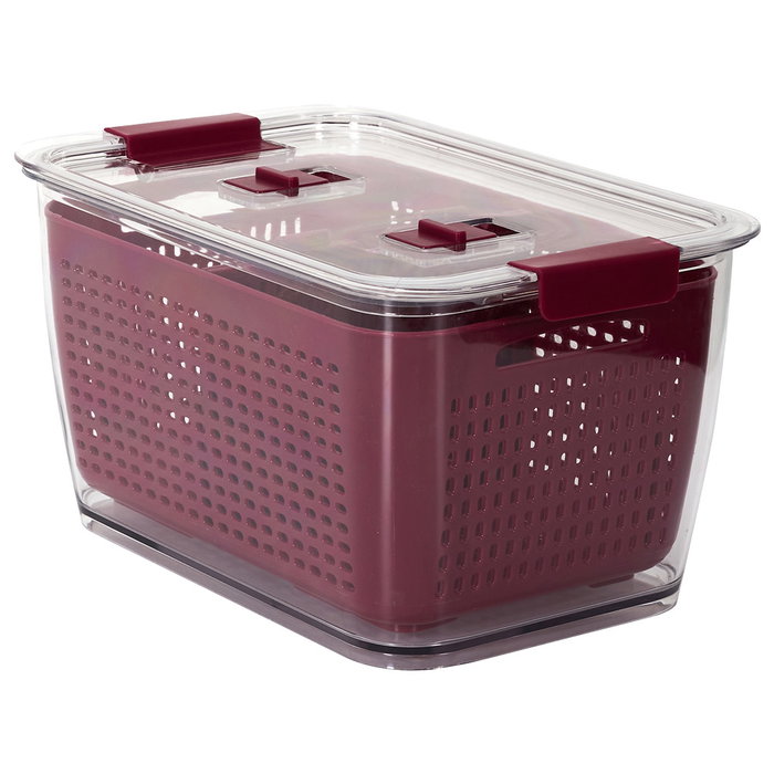 Cook Concept Hermético Nevera con 2 Compartimentos y Cesta Ventilada Coup De Fraiche 28.5x18.5x15.5 cm