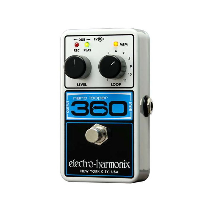 EHX Nano Looper 360 Pedal de efectos Looper compacto con fuente de alimentación 9,6DC-200 PSU EHX Nano Looper 360 Pedal de efectos Looper compacto con fuente de alimentación 9,6DC-200 PSU