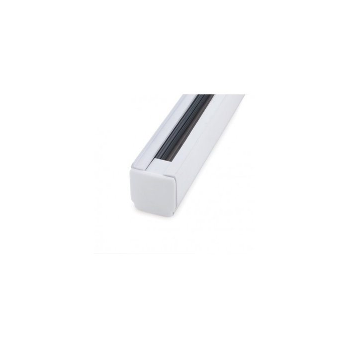 Carril Trifásico 2M para Focos LED de 4 Conductores Aluminio Blanco Carril Trifásico 2M para Focos LED de 4 Conductores Aluminio Blanco