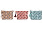 DKD Home Decor Neceser Algodón Poliéster 20x5x25 cm Surtido de 3 Unidades