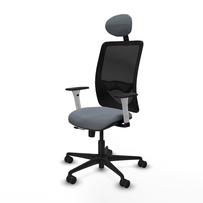 PIQUERAS Y CRESPO Silla de oficina Zulema con mecanismo Sincro/Traslack, Gris y Negro PIQUERAS Y CRESPO Silla de oficina Zulema con mecanismo Sincro/Traslack, Gris y Negro