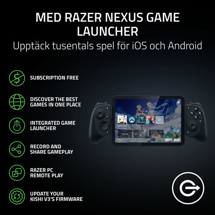Razer Kishi V3 Pro Gamepad Negro USB Tipo C