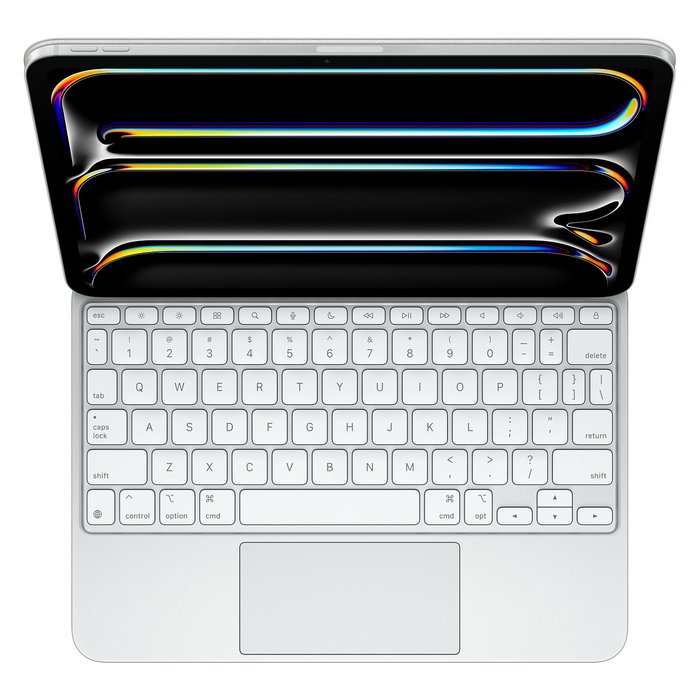 Apple Magic Keyboard Teclado para iPad Pro 11-inch (M4) - Inglés (EE. UU.) - Blanco - A2450
