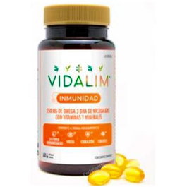 Vidalim Inmunidad Pack 2X1 Complemento Alimenticio Omega 3 DHA Vitaminas y Minerales Para el Sistema Inmune 60 Cápsulas