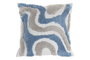 DKD Home Decor Cojín de Poliéster con Aplicaciones Blanco 45x45 cm