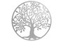 DKD Home Decor Decoración de Pared LED Árbol Blanco 60x60 cm