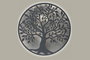 DKD Home Decor Decoración de Pared LED Árbol Blanco 60x60 cm