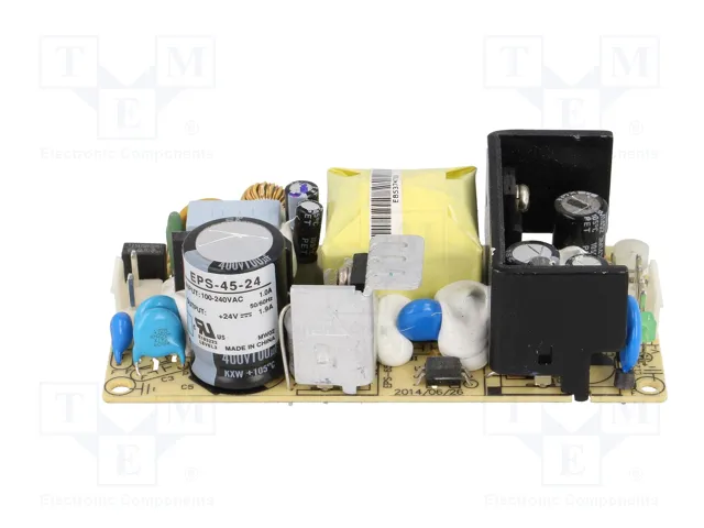 MEAN WELL EPS-45-24 Fuente de alimentación abierta de 45,6W, 24V DC MEAN WELL EPS-45-24 Fuente de alimentación abierta de 45,6W, 24V DC