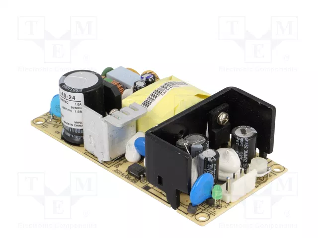 MEAN WELL EPS-45-24 Fuente de alimentación abierta de 45,6W, 24V DC MEAN WELL EPS-45-24 Fuente de alimentación abierta de 45,6W, 24V DC
