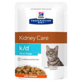 Hill's HPD Feline k/d Early Stage Pouch Caja 12x85g