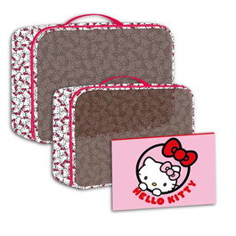 Cerdá Set Neceser de Aseo para Viaje Hello Kitty 25x20x4cm Poliester