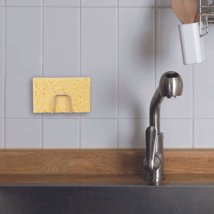 Je cherche une Idee Soporte Esponja Inox Tira expositora de 12 unidades