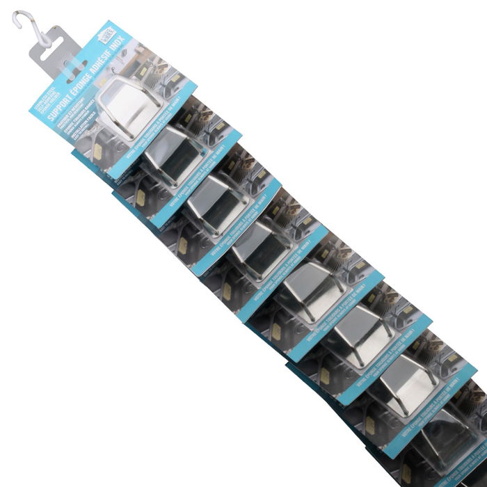Je cherche une Idee Soporte Esponja Inox Tira expositora de 12 unidades