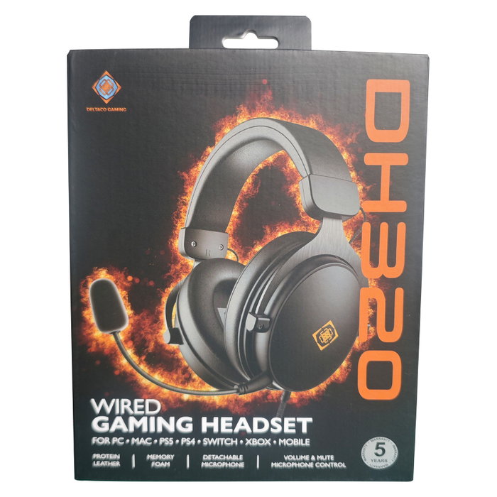 Deltaco Gaming GAM-190 Auriculares de Diadema Negros Deltaco Gaming GAM-190 Auriculares de Diadema Negros