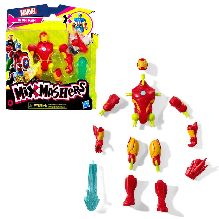 Hasbro Figura Mixmashers Iron Man F9269 Avengers 12cm +4 Años