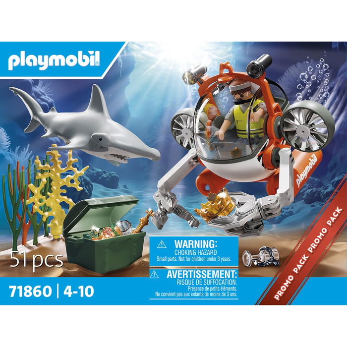 Playmobil Promo Pack Búsqueda Tesoro Con Submarino 71860
