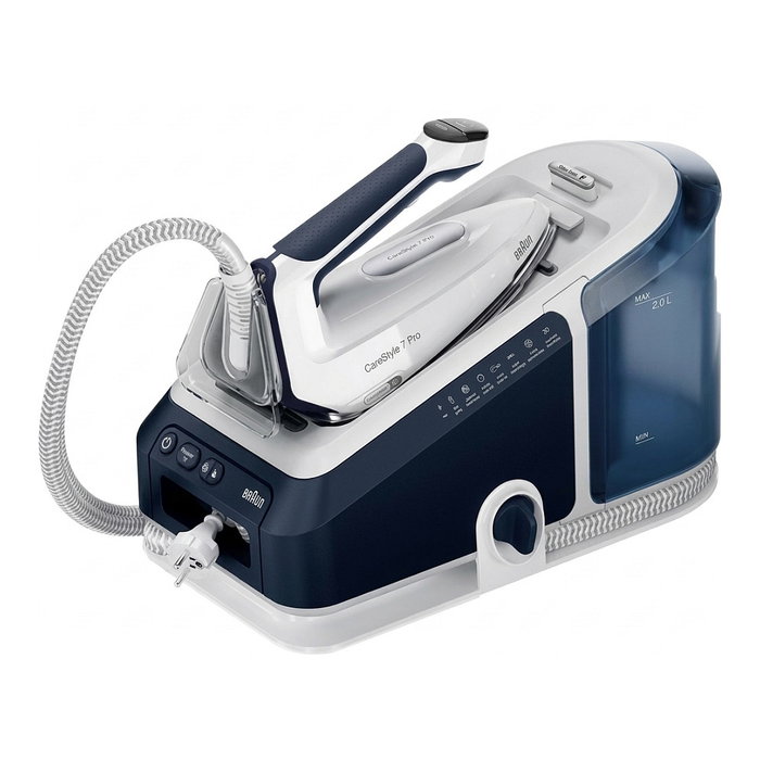 Braun CareStyle 7 Pro IS7282 BL, plancha de vapor 2700 W, depósito 2 L, suela EloxalPlus, azul Braun CareStyle 7 Pro IS7282 BL, plancha de vapor 2700 W, depósito 2 L, suela EloxalPlus, azul