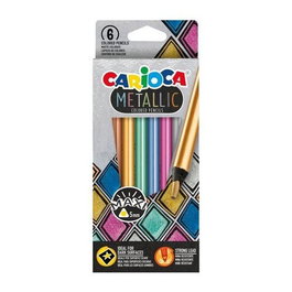 CARIOCA Lápices de Colores Metallic Caja de 6