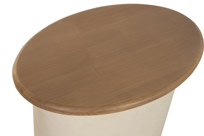 DKD Home Decor Mesita Auxiliar MDF Abeto 60x40x50 Crema DKD Home Decor Mesita Auxiliar MDF Abeto 60x40x50 Crema