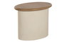 DKD Home Decor Mesita Auxiliar MDF Abeto 60x40x50 Crema