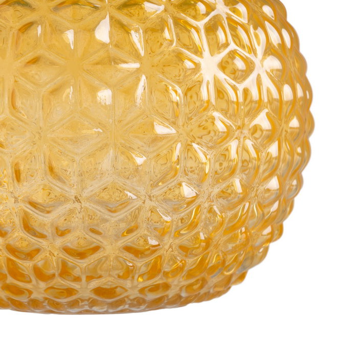 Jarrón Piña Verde-Amarillo Cristal 20 X 20 X 27,50 cm (Set de 2)