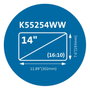 Kensington Filtro de privacidad magnético MagPro para portátil 35.6 cm (14") relación 16:10