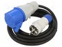 KEL Prolongador de alimentación EXTREM H05RR-F 3G2,5mm2 1,5m Negro