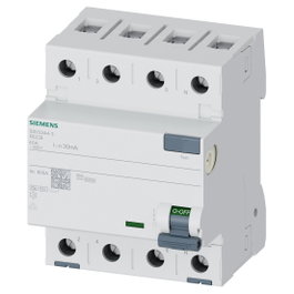 Siemens 5SV3344-3 Interruptor diferencial Typ F 4x40A 30mA 400V
