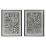 DKD Home Decor Cuadro Cristal PS Moderno Surtido de 2 Piezas 75x100 cm