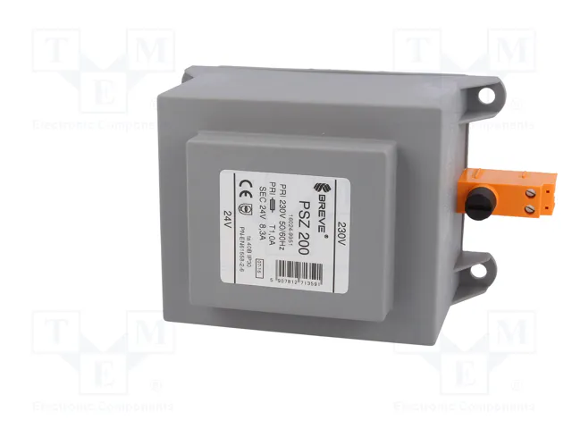 BREVE TUFVASSONS Transformador de red 200VA 230VAC/24V BREVE TUFVASSONS Transformador de red 200VA 230VAC/24V