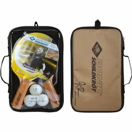 Schildkrot Juego de raquetas de tenis de mesa DONIC SCHILDKRÖT Persson 500 con 3 bolas y funda