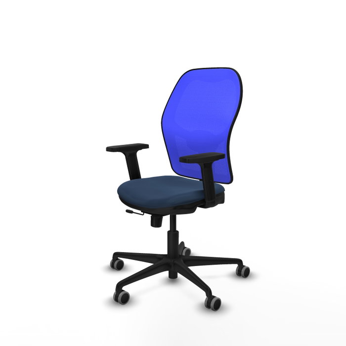 PIQUERAS Y CRESPO Silla de oficina Jorquera Azul con mecanismo Sincro/Traslack