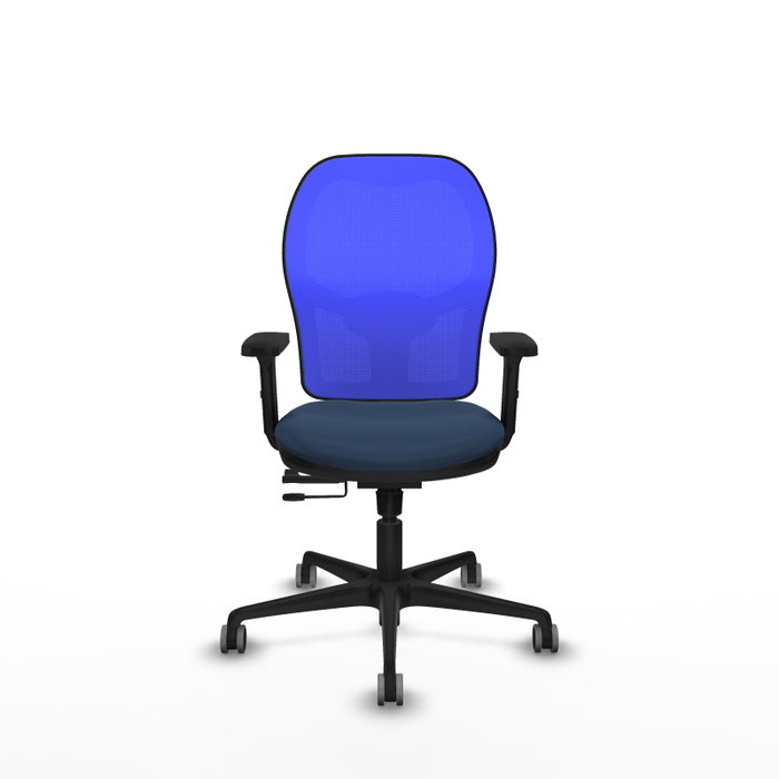 PIQUERAS Y CRESPO Silla de oficina Jorquera Azul con mecanismo Sincro/Traslack
