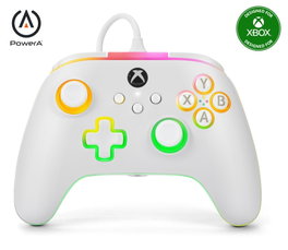 Power A Mando con cable Advantage para Xbox con Lumectra Blanco XBGP0178-01