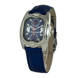 Chronotech Reloj CT7220L-03 con correa de piel azul