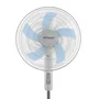 Orbegozo SF 1040 - Ventilador de Pie Blanco, 45W, 40cm, 5 Aspas, 3 Velocidades, Altura Ajustable (hasta 128 cm), Cabezal Oscilante