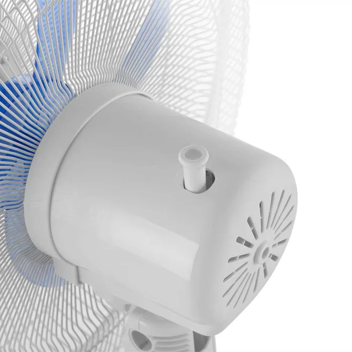 Orbegozo SF 1040 - Ventilador de Pie Blanco, 45W, 40cm, 5 Aspas, 3 Velocidades, Altura Ajustable (hasta 128 cm), Cabezal Oscilante