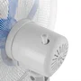 Orbegozo SF 1040 - Ventilador de Pie Blanco, 45W, 40cm, 5 Aspas, 3 Velocidades, Altura Ajustable (hasta 128 cm), Cabezal Oscilante