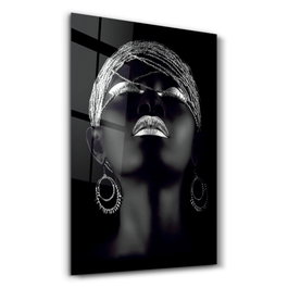 Wallity CAM-3002 Pintura Decorativa de Vidrio Templado con Impresión UV, 70 x 110 cm