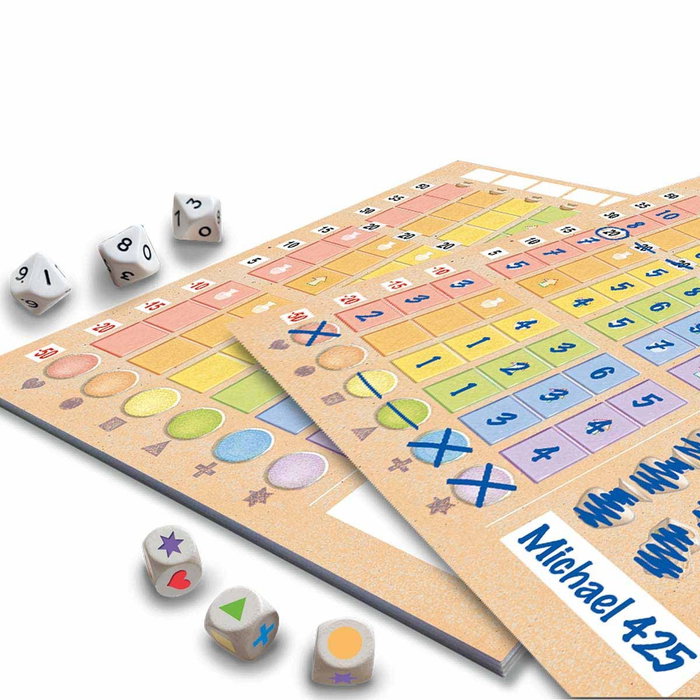 Devir Lost Cities Roll & Write - Juego de Mesa Estratégico de Expediciones y Dados, 2-5 Jugadores, 30 Minutos, +8 Años, Versión en Castellano y Portugués