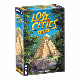 Devir Lost Cities Roll & Write - Juego de Mesa Estratégico de Expediciones y Dados, 2-5 Jugadores, 30 Minutos, +8 Años, Versión en Castellano y Portugués
