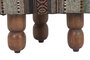 DKD Home Decor Reposapiés Afrkn Multicolor con Tapa