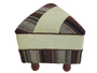 DKD Home Decor Reposapiés Afrkn Multicolor con Tapa